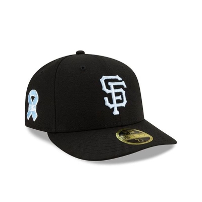 Black San Francisco Giants Hat - New Era MLB Father's Day Low Profile 59FIFTY Fitted Caps USA7163548